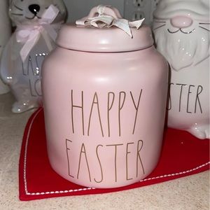 Rae Dunn happy Easter canister